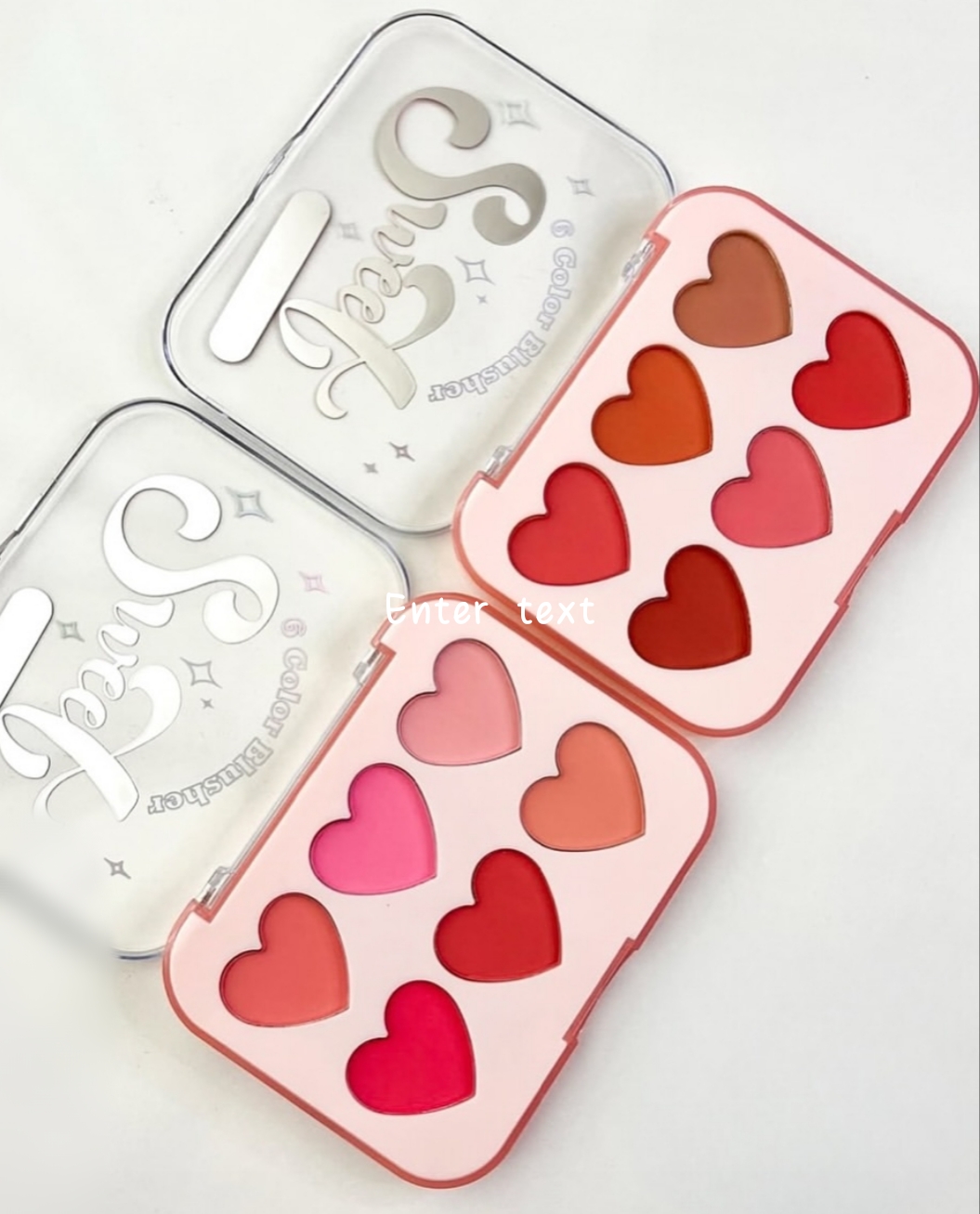 پالت رژگونه خیس قلبی